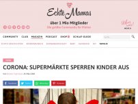 Bild zum Artikel: Corona: Supermärkte sperren Kinder aus