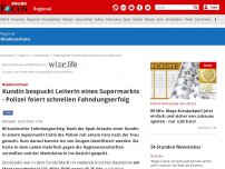 Bild zum Artikel: Niedersachsen - Kundin bespuckt Leiterin eines Supermarkts - Polizei fahndet nach dieser Frau