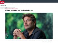Bild zum Artikel: RTL/ntv-Trendbarometer: Grüne stürzen ab, Union hebt ab