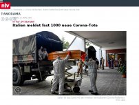 Bild zum Artikel: In nur 24 Stunden: Italien meldet fast 1000 neue Corona-Tote