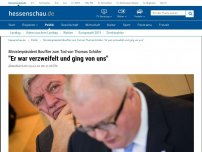 Bild zum Artikel: Ministerpräsident Bouffier zum Tod von Thomas Schäfer: 'Er war verzweifelt und ging von uns'
