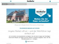 Bild zum Artikel: Feuerwehr Bergen auf Rügen: Angela Merkel ruft an – und der Wehrführer legt einfach auf