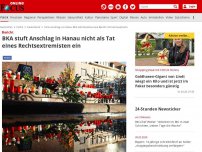 Bild zum Artikel: Bericht - BKA stuft Anschlag in Hanau nicht als rechtsextremistische Tat ein