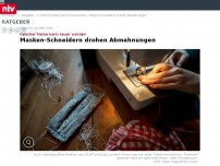 Bild zum Artikel: Falscher Name kann teuer werden: Masken-Schneidern drohen Abmahnungen