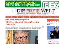 Bild zum Artikel: Bill Gates: Mikrochip-Implantate gegen Coronavirus