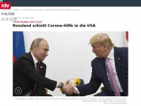Bild zum Artikel: 'From Russia with Love': Russland schickt Corona-Hilfe in die USA