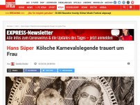 Bild zum Artikel: Hans Süper: Kölsche Karnevalslegende trauert um Frau