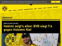 Bild zum Artikel: Hakimi zeigt's allen: BVB siegt 7:4 gegen Holstein Kiel