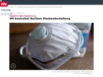 Bild zum Artikel: Angebliche Beschlagnahmung: 3M bestreitet Berliner Maskenbestellung