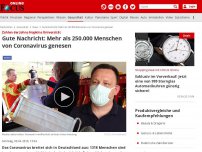 Bild zum Artikel: Gute Nachricht: Mehr als 250.000 Menschen von Coronavirus genesen