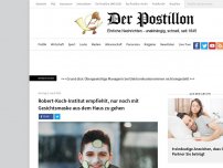 Bild zum Artikel: Robert-Koch-Institut empfiehlt, nur noch mit Gesichtsmaske aus dem Haus zu gehen