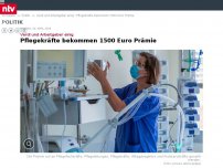 Bild zum Artikel: Verdi und Arbeitgeber einig: Pflegekräfte bekommen 1500 Euro Prämie