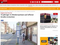 Bild zum Artikel: Zeugen halten Täter fest - 15-Jähriger in Niedersachsen auf offener Straße erstochen