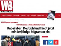 Bild zum Artikel: Unbeirrbar: Deutschland fliegt jetzt minderjährige Migranten ein