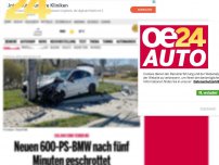 Bild zum Artikel: Neuen 600-PS-BMW nach fünf Minuten geschrottet