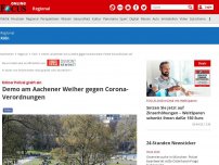 Bild zum Artikel: Kölner Polizei greift ein - Demo am Aachener Weiher gegen Corona-Verordnungen