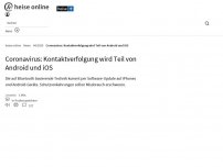 Bild zum Artikel: Coronavirus: Kontaktverfolgung wird Teil von Android und iOS