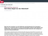 Bild zum Artikel: Person der Woche: Zheng-Li Shi: Hat China Angst vor der Wahrheit?