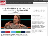 Bild zum Artikel: Richard David Precht bei Lanz: „Ich möchte nicht in die Normalität zurück“