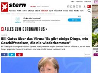 Bild zum Artikel: Covid-19: Bill Gates über das Virus: 'Es gibt einige Dinge, wie Geschäftsreisen, die nie wiederkommen'