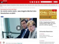 Bild zum Artikel: Deutschland im Corona-Shutdown - Es reicht nicht mehr, was Angela Merkel den Deutschen erzählt