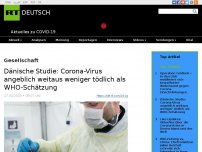 Bild zum Artikel: Dänische Studie: Corona-Virus angeblich weitaus weniger tödlich als WHO-Schätzung