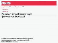 Bild zum Artikel: Parndorf öffnet heute trotz Protest von Doskozil