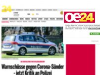 Bild zum Artikel: Kritik an Polizei nach Warnschüssen gegen Corona-Sünder