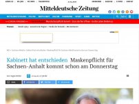 Bild zum Artikel: Entscheidung angekündigt: Müssen Sachsen-Anhalter ab Donnerstag Mundschutz tragen?