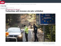 Bild zum Artikel: Ausreiseverbot für Bürger?: Tschechien will Grenzen ein Jahr schließen