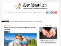 Bild zum Artikel: Maskenpflicht: Bayern jetzt endgültig nicht mehr zu verstehen