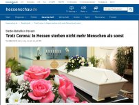 Bild zum Artikel: Trotz Corona: In Hessen sterben nicht mehr Menschen als sonst