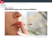 Bild zum Artikel: Wissenschaftler äußern Vermutung: Hilft Nikotin bei Corona-Infektion?