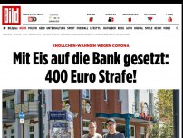 Bild zum Artikel: Knöllchen-Wahnsinn - Mit Eis auf die Bank gesetzt: 400 Euro Strafe!