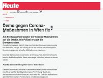 Bild zum Artikel: Demo gegen Corona-Maßnahmen in Wien fix