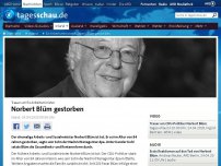 Bild zum Artikel: Ex-Arbeitsminister Norbert Blüm gestorben