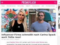 Bild zum Artikel: Influencer-Firma schmeißt nach Carina Spack auch Yotta raus!