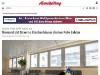 Bild zum Artikel: Corona-Welle bleibt (noch) aus: Niemand da! Bayerns Krankenhäuser drohen Rote Zahlen