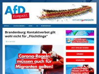 Bild zum Artikel: Brandenburg: Kontaktverbot gilt wohl nicht für „Flüchtlinge“