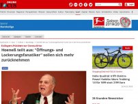 Bild zum Artikel: Ex-Bayern-Präsident zur Corona-Krise - Hoeneß teilt aus: 'Öffnungs- und Lockerungsfanatiker' sollen sich mehr zurücknehmen