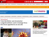 Bild zum Artikel: 'Kleine Kämpferin' - Trotz Herzfehler und chronischer Lungenkrankheit: Leah (1) besiegt Virus - ihre Ärzte appellieren an uns alle