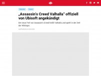 Bild zum Artikel: „Assassin's Creed Valhalla“ offiziell von Ubisoft angekündigt