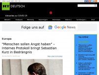 Bild zum Artikel: 'Menschen sollen Angst haben' – Internes Protokoll bringt Sebastian Kurz in Bedrängnis