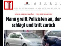 Bild zum Artikel: Einsatz in Berlin eskaliert - Video zeigt Rangelei zwischen Mann und Polizist