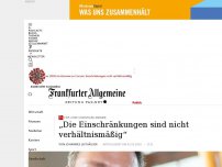 Bild zum Artikel: FDP-Chef Christian Lindner: „Die Einschränkungen sind nicht verhältnismäßig“