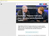 Bild zum Artikel: Seehofer lobt Merkel - und deutet mögliche fünfte Amtszeit der Kanzlerin an