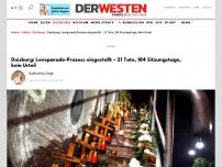 Bild zum Artikel: Duisburg: Loveparade-Prozess eingestellt – 21 Tote, 184 Sitzungstage, kein Urteil