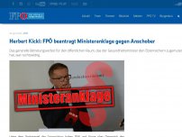 Bild zum Artikel: Herbert Kickl: FPÖ beantragt Ministeranklage gegen Anschober