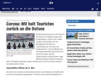 Bild zum Artikel: Corona: MV holt Touristen zurück an die Ostsee