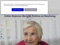 Bild zum Artikel: Esther Bejarano übergibt Petition an Bundestag